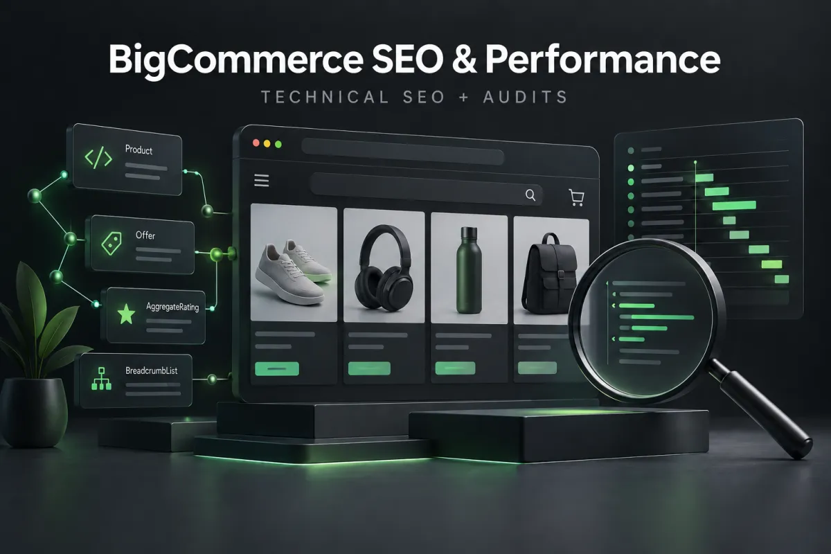 BigCommerce SEO and performance work cover