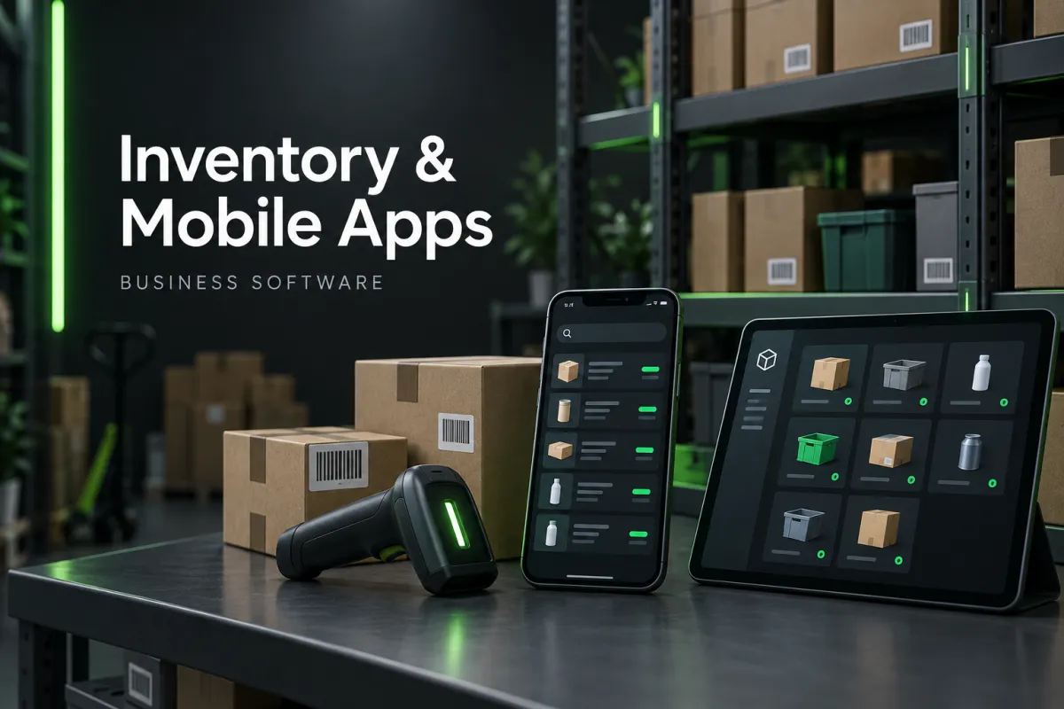 Inventory systems and mobile apps cover